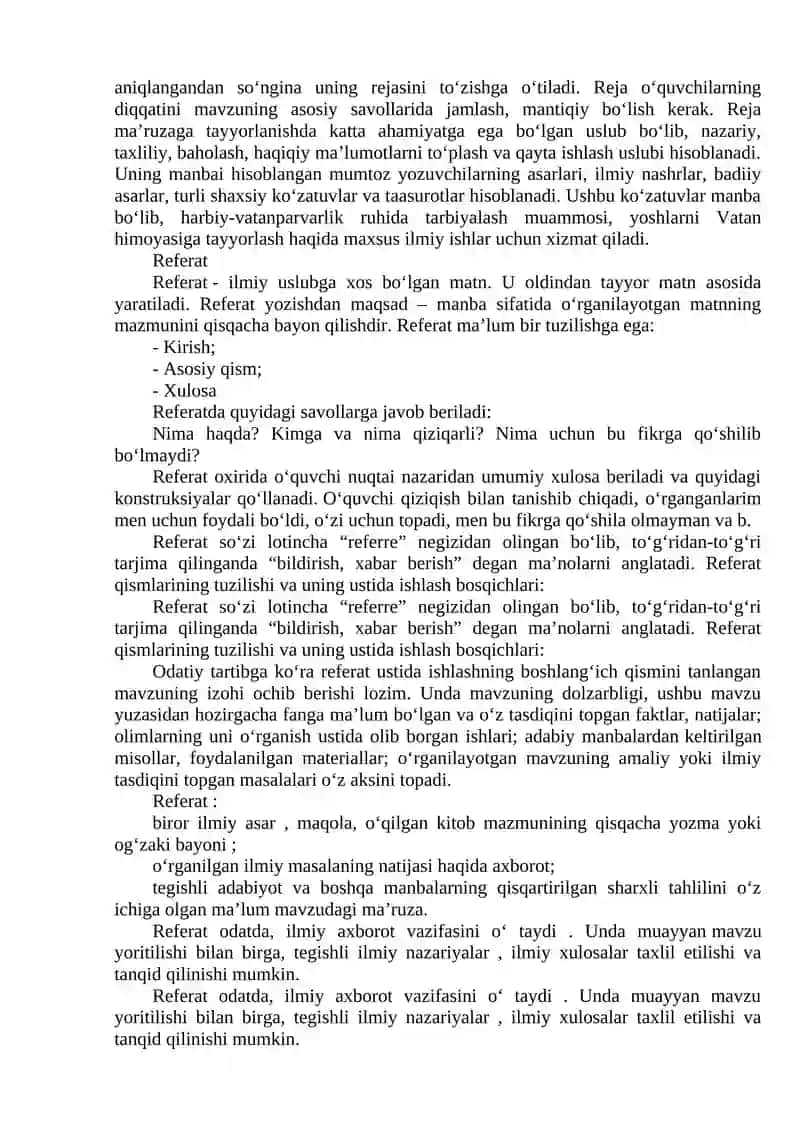 Harbiy Vatanparvarlik mavzusida ma’ruzalar 2