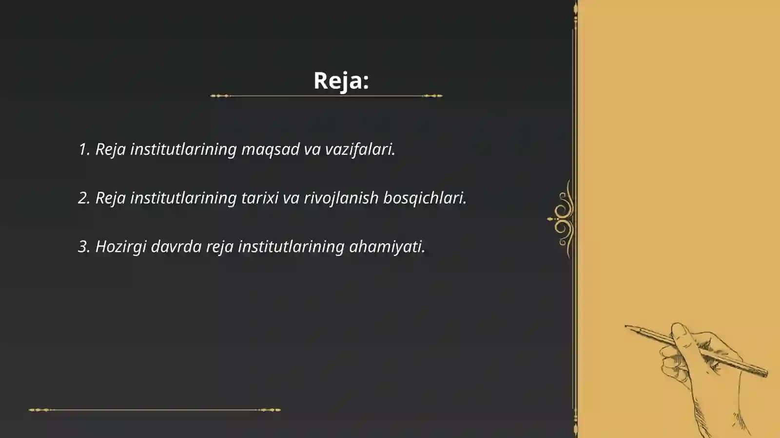Reja institutlari 2