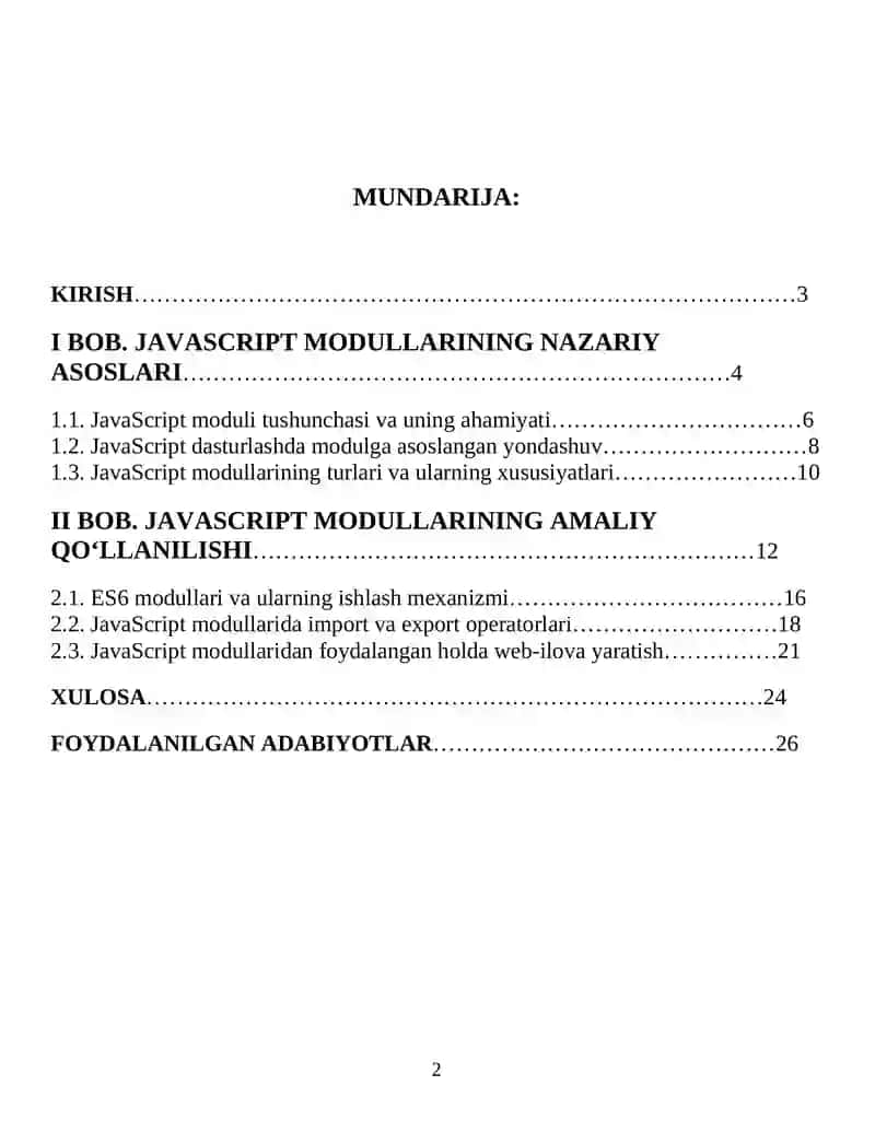 JavaScript modullar 2