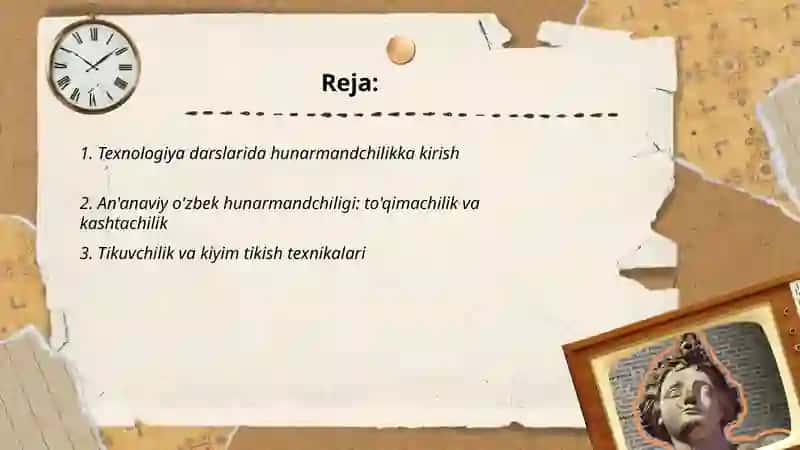 Hunarmandchilik va texnologiyada qo'l mehnati 2
