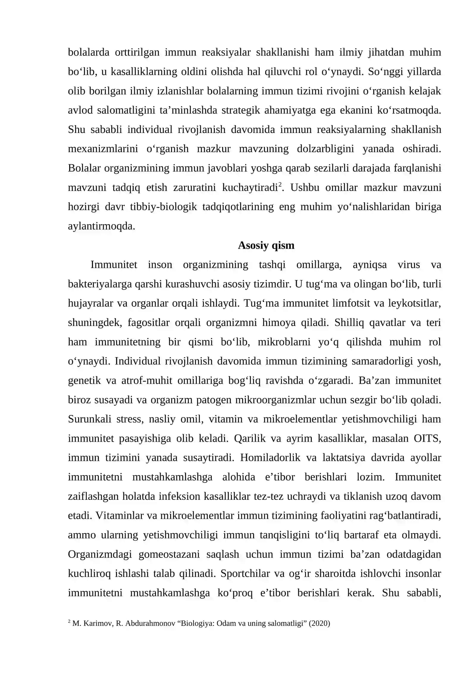 INDIVIDUAL RIVOJLANISH DAVOMIDA IMMUN REAKSIYALARNING SHAKLLANISHI 2