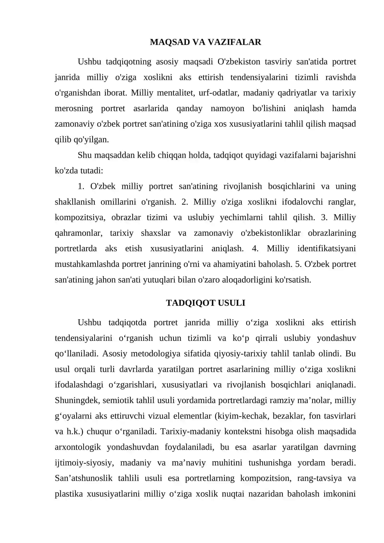 PORTRETDA MILLIYLIKNI AKS ETISH TENDENSIYALARI 2