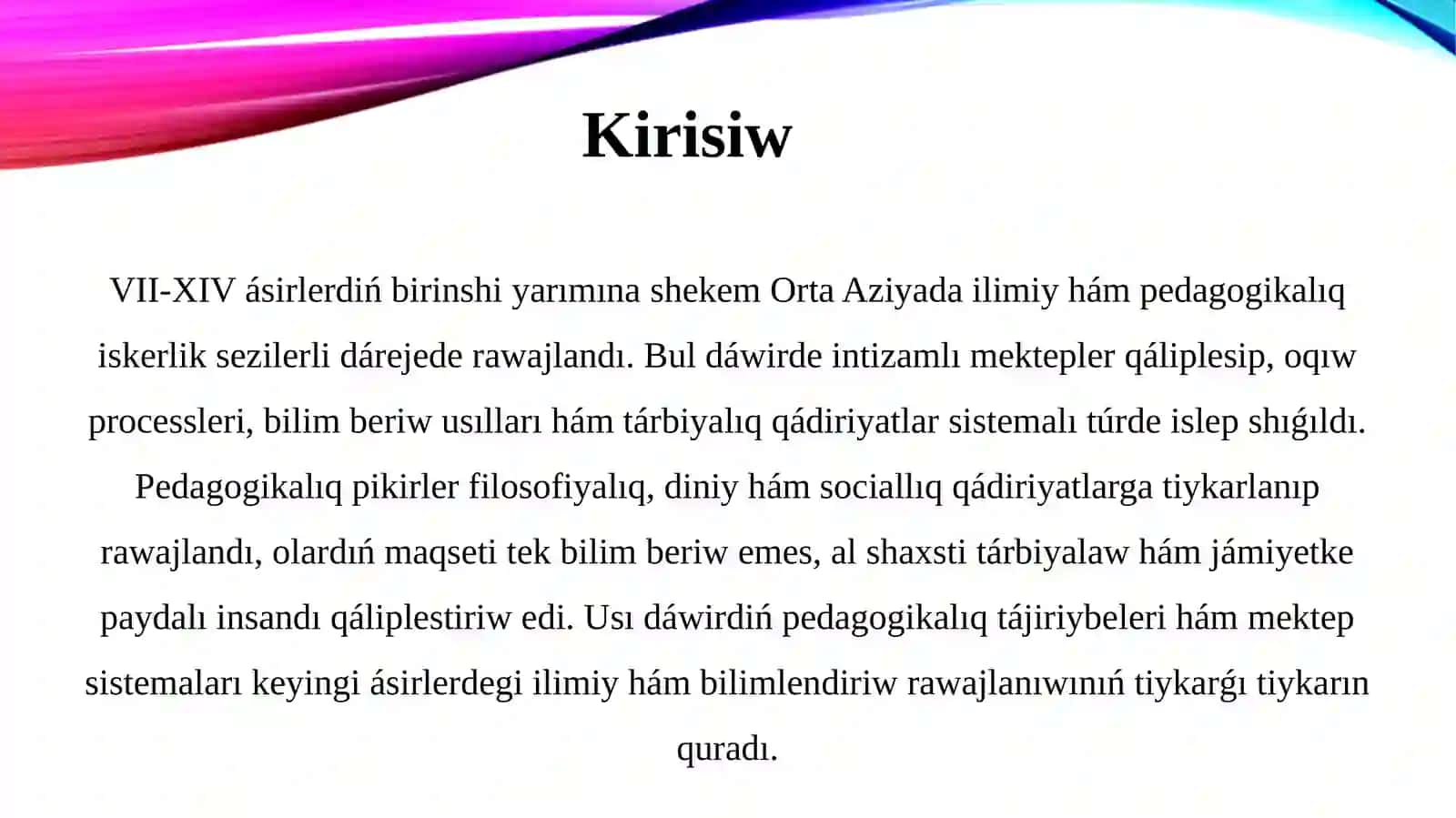 Pedagogika va ilmiy uslub 2