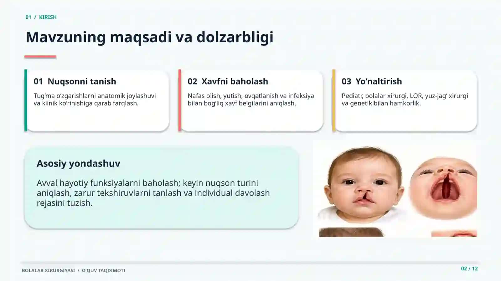 Bolalarda bosh va bo`yin tug`ma nuqsonlari 2