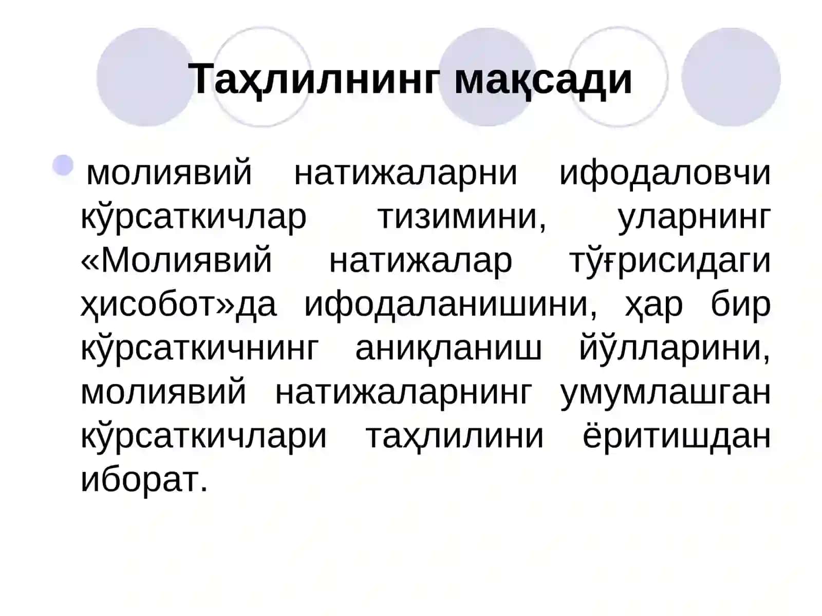 Moliyaviy natijalar va rentabillik tahlil 2