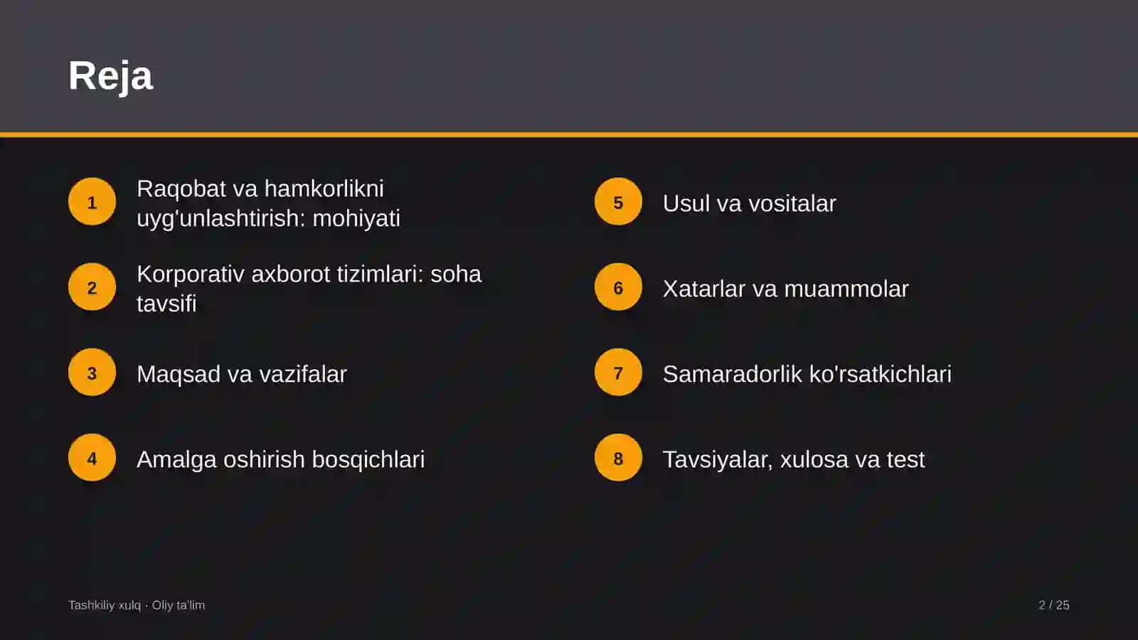 Korporativ axborot tizimlarida raqobat va hamkorlikni uyg'unlashtirish 2