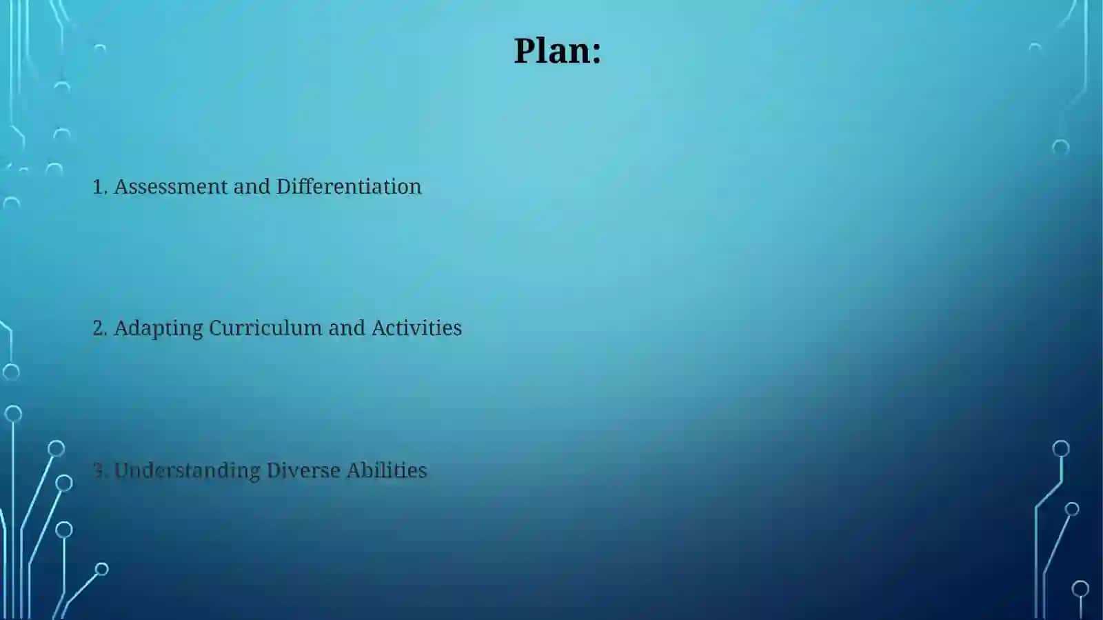Creating a lesson plan for children with different abilities 2