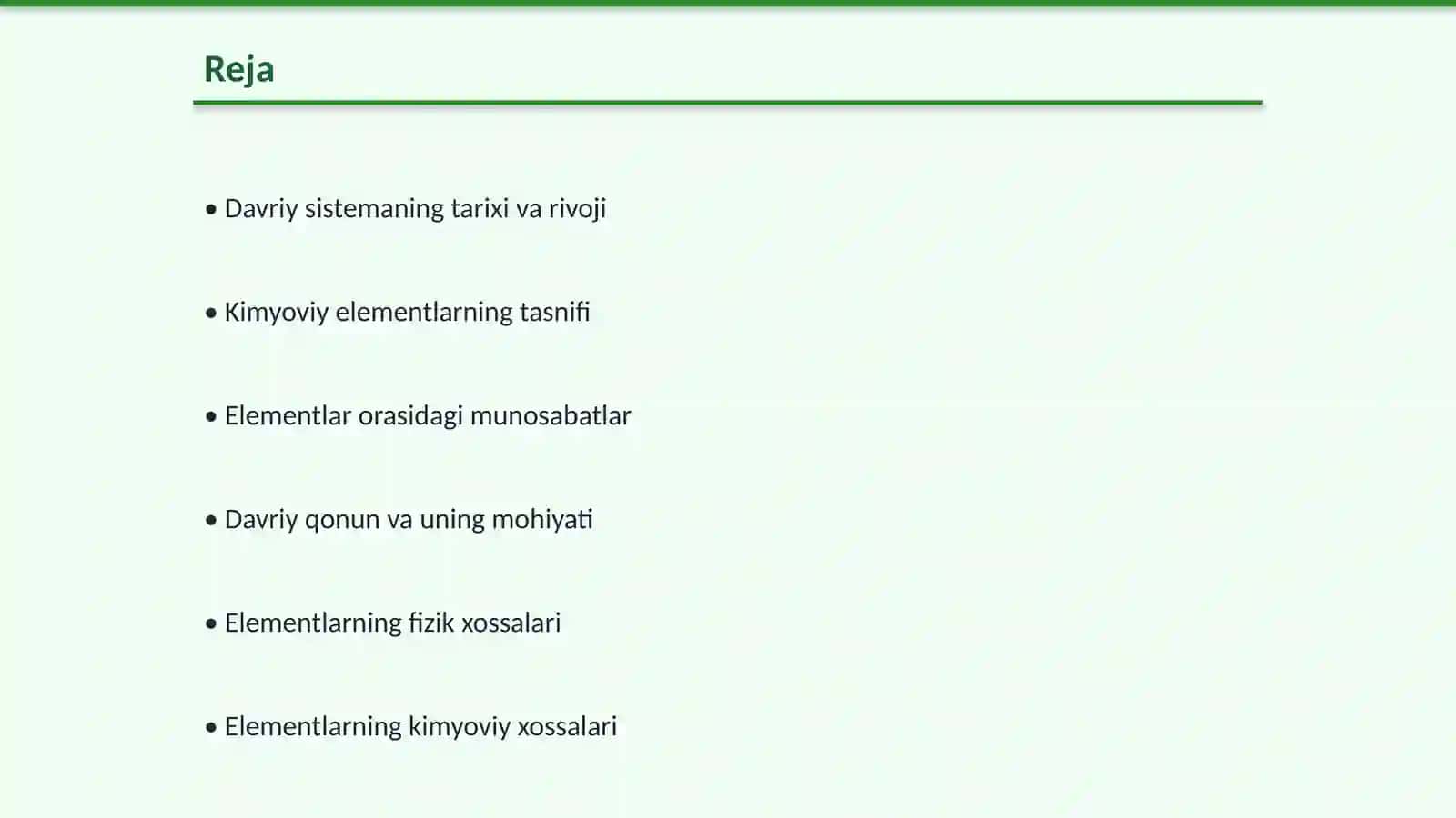 Kimyoviy elementlarning davriy sistemasi 2
