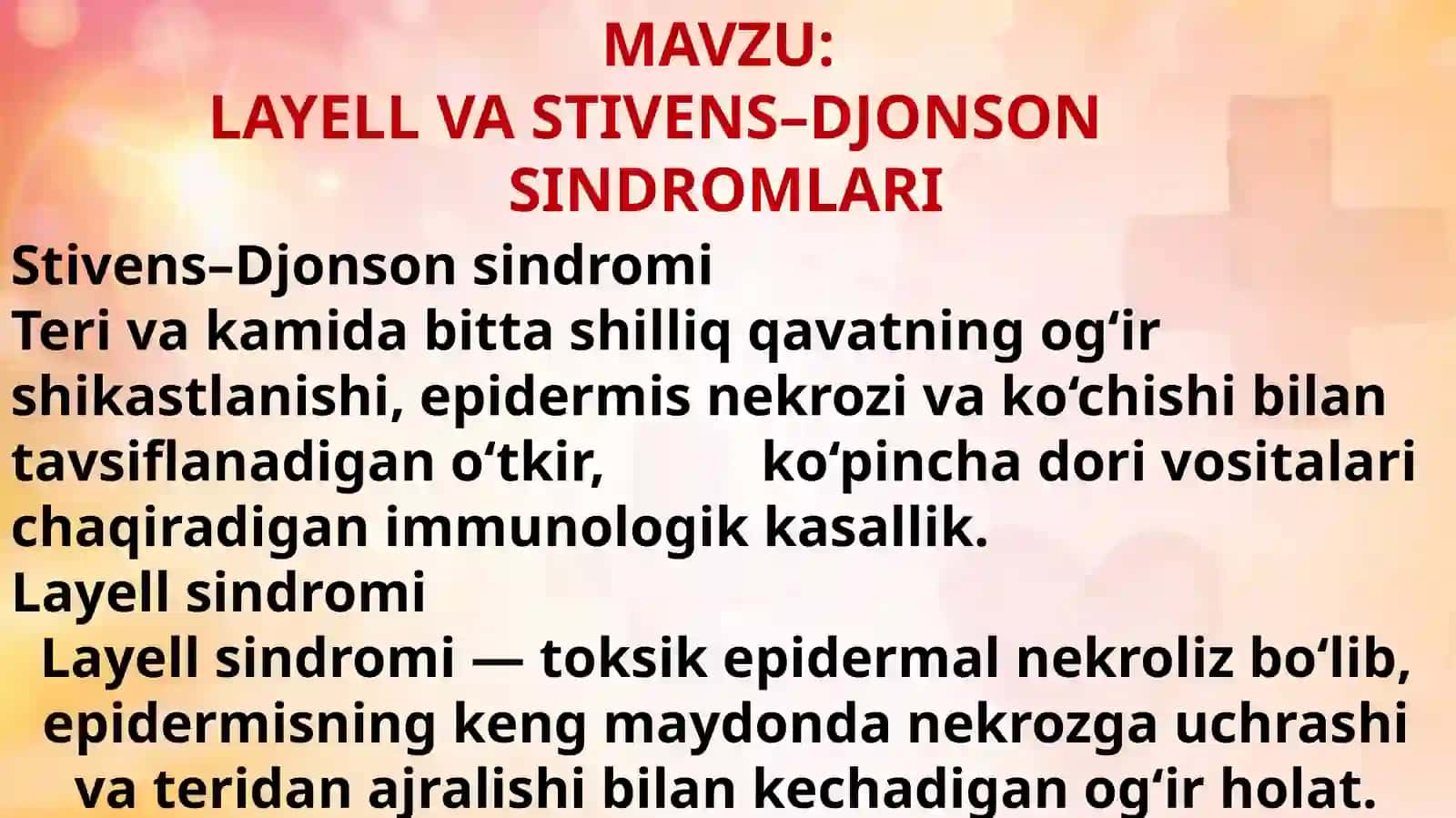 LAYELL VA STIVENS–DJONSONSINDROMLARI 2