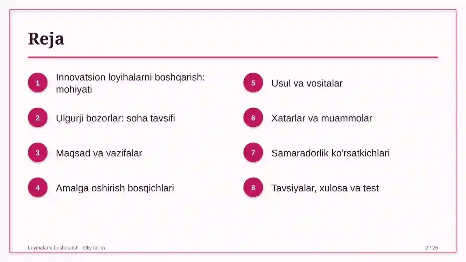 ulgurji bozorlarda innovatsion loyihalarni boshqarish 7704 2