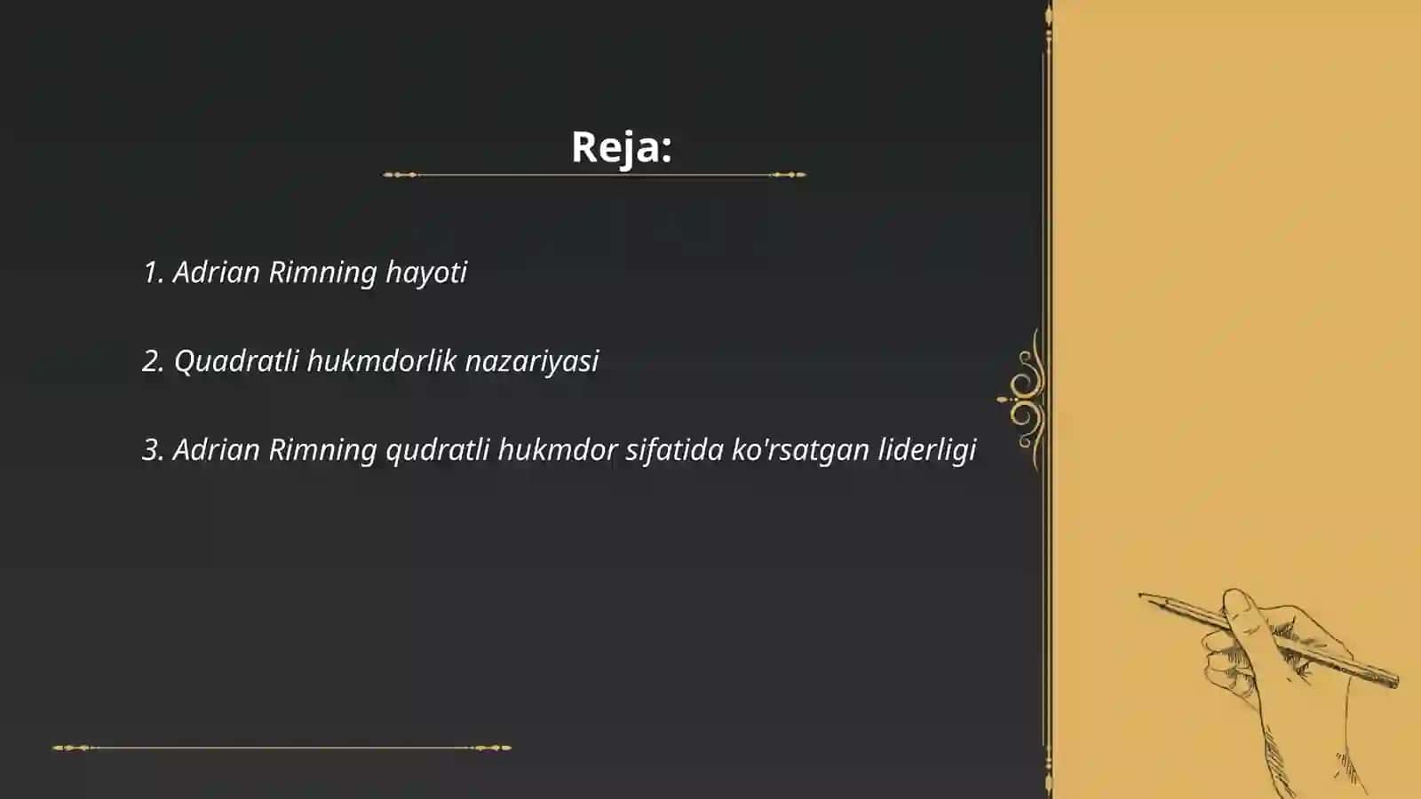 Adrian Rimning qudratli hukmdori 2