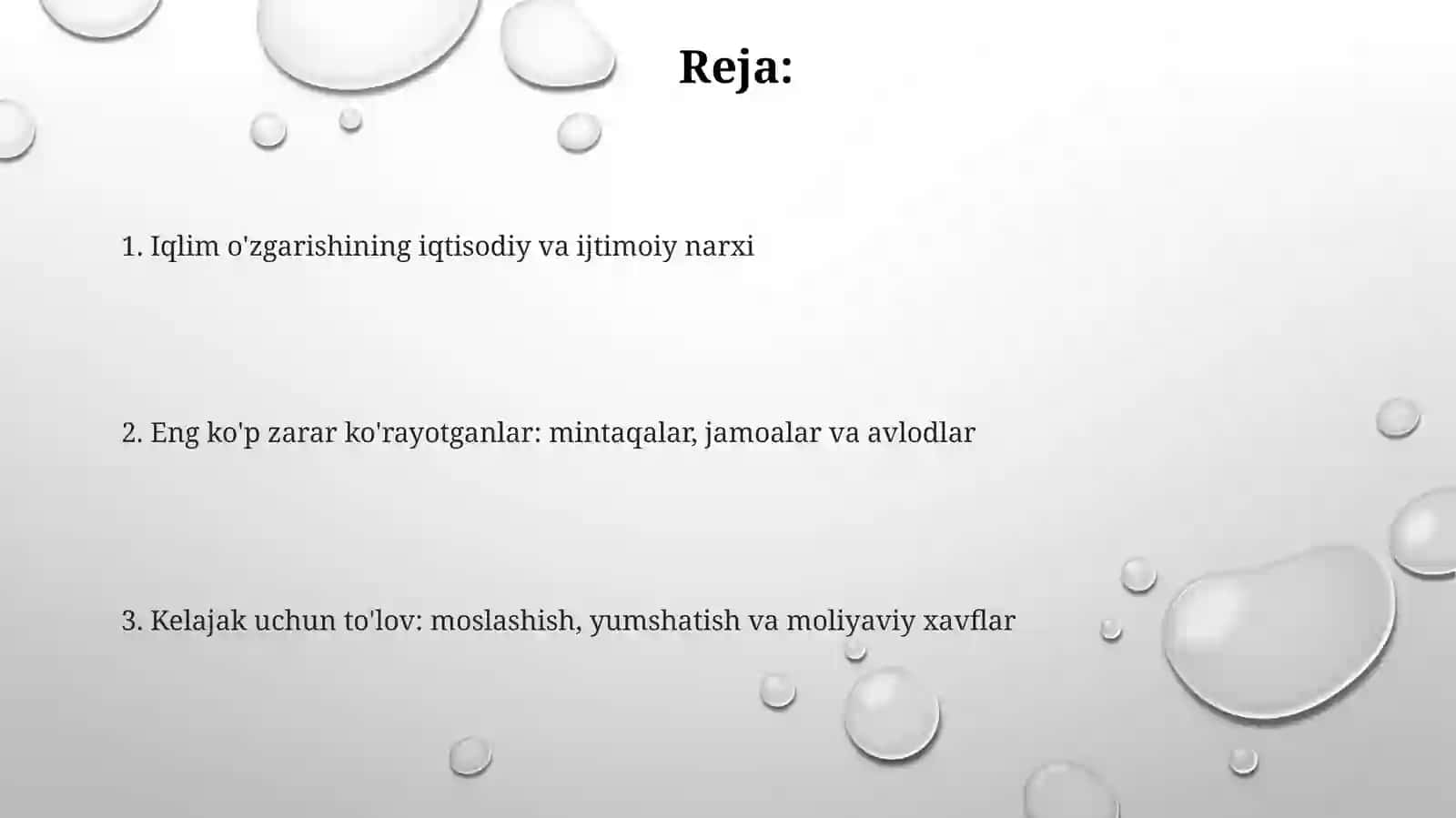 Iqlim oʻzgarishi kimga "qimmatga tushyapti"? 2