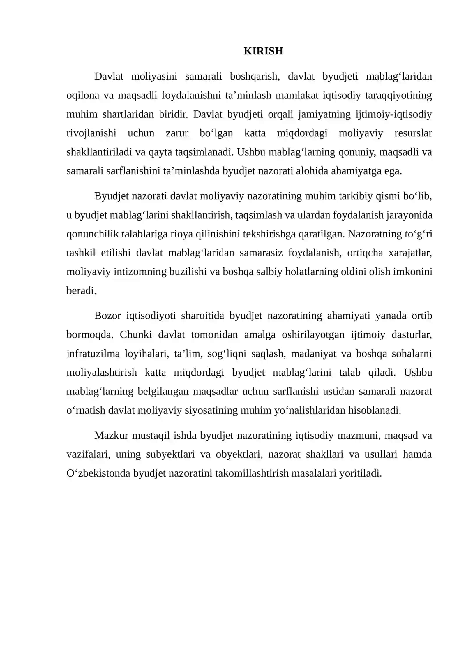 BYUDJET NAZORATINING SUBYEKTLARI VA OBYEKTLARI 2