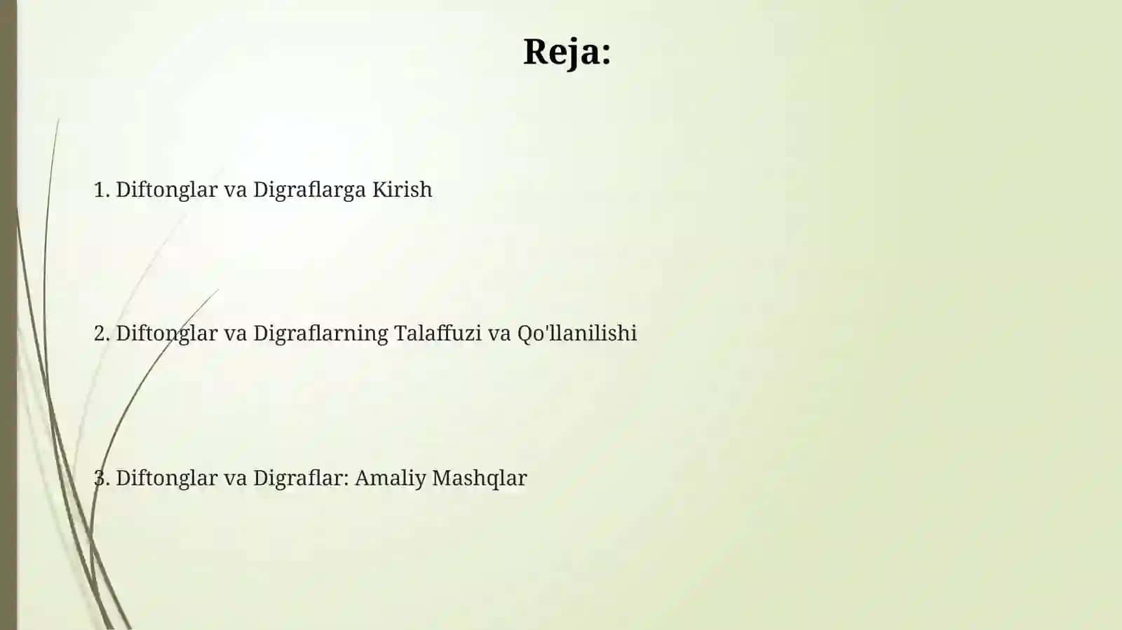 Difton va Digraflar 2