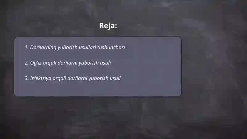 Dorilarning yuborish usullari 2