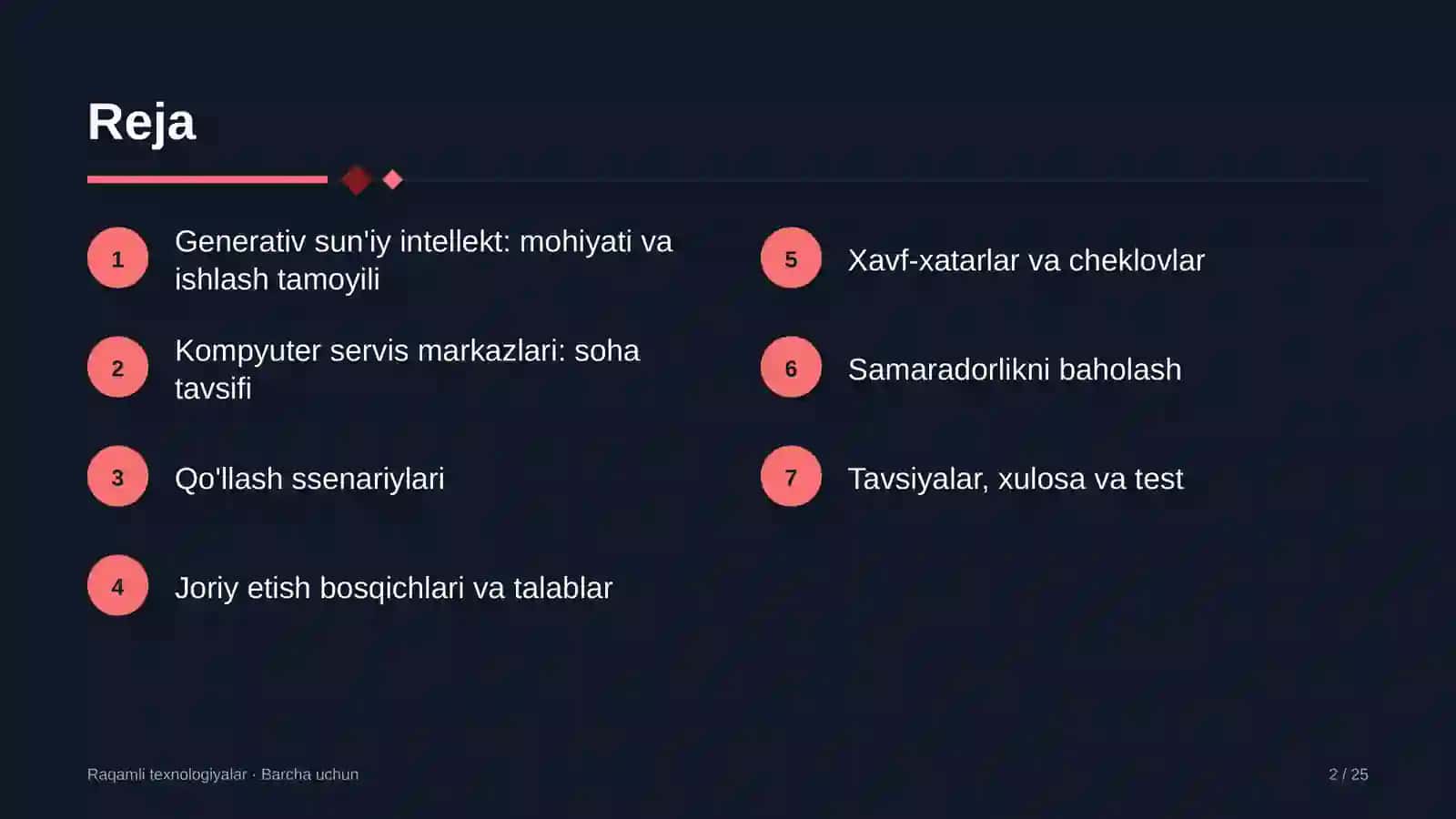 So'rov (prompt) — modelga beriladigan vazifa ta'rifi yoki savol 2
