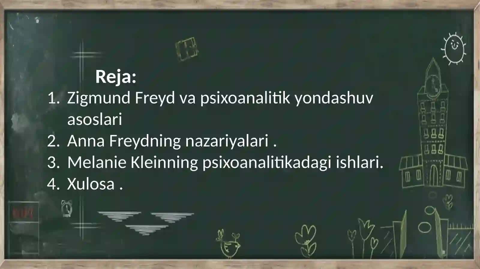 Freudning psixoanalitikyondashuva sohasi 2