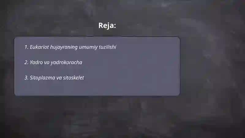 Eukariot hujayralar 2
