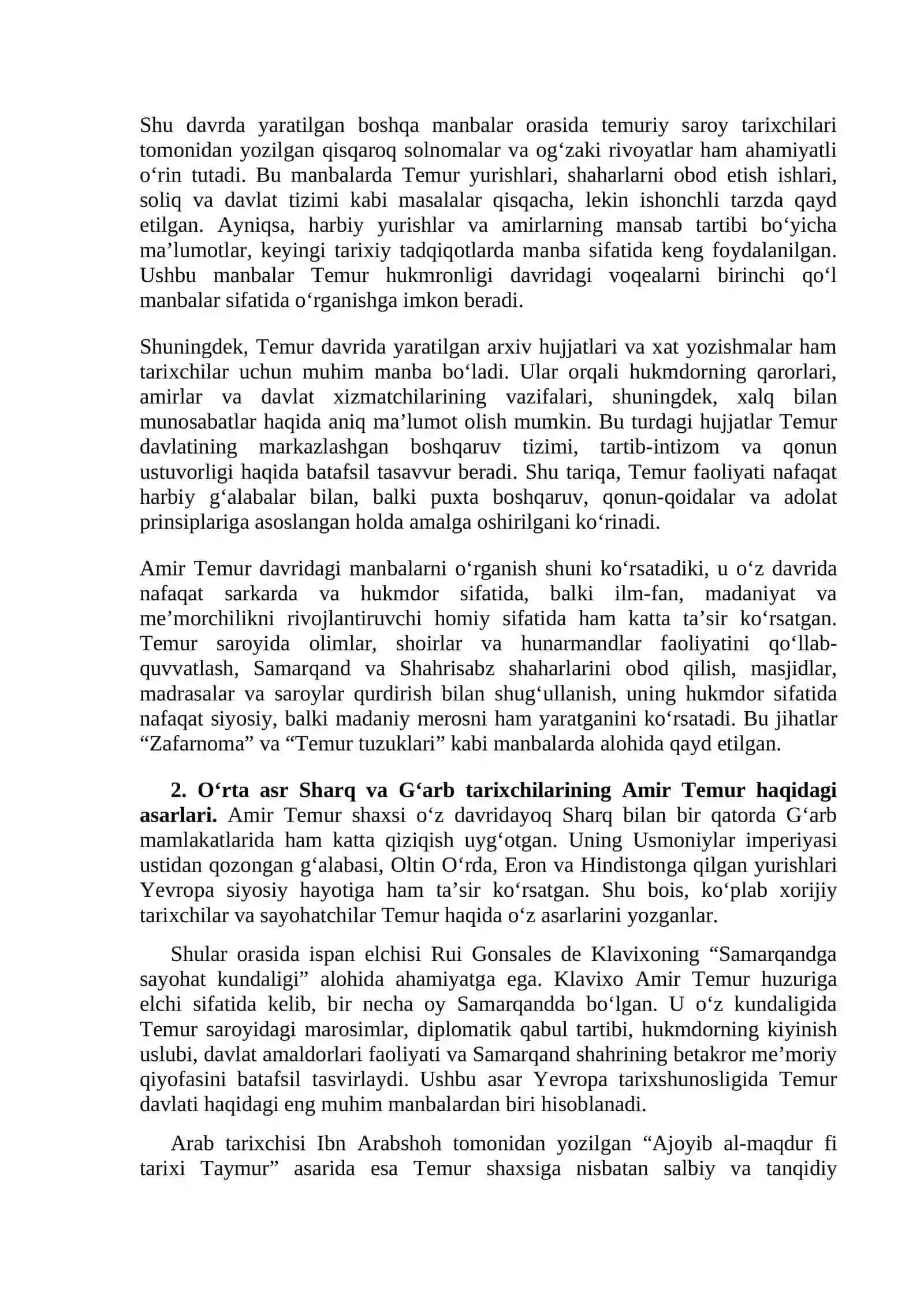Temur haqida chop etilgan tarixiy kitoblar 2