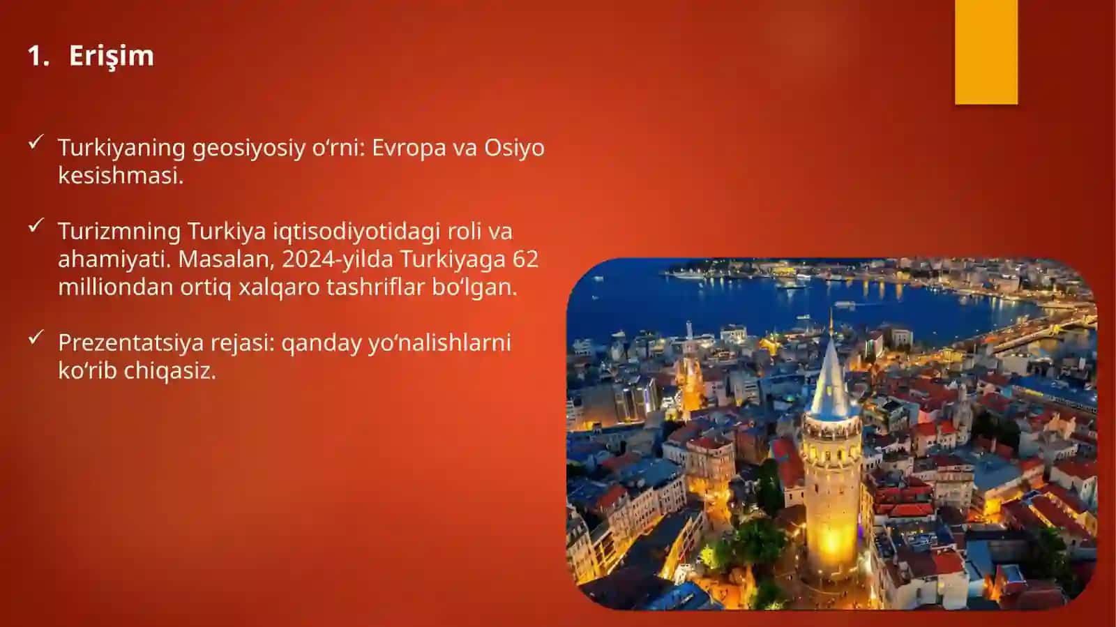 Turkiyada xalqaro turizm va sayyohlik yo'nalishlari. 2