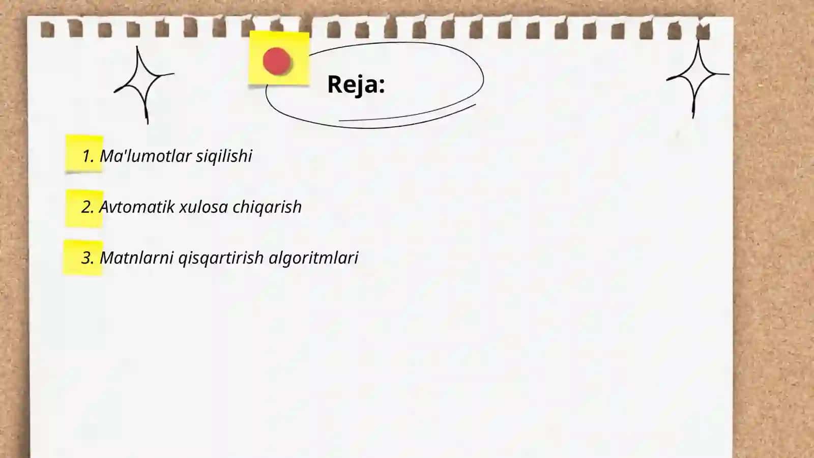 Reja Matnlarni avtomatik qisqartirish 2