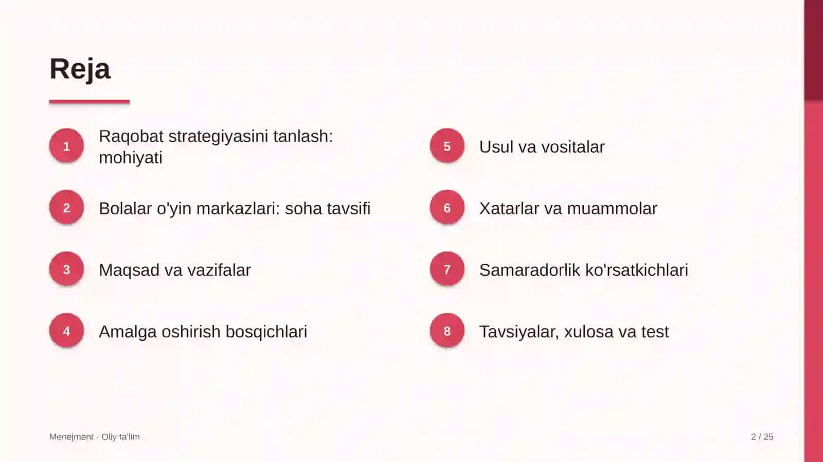 bolalar o'yin markazlarida raqobat strategiyasini tanlash 1408 2