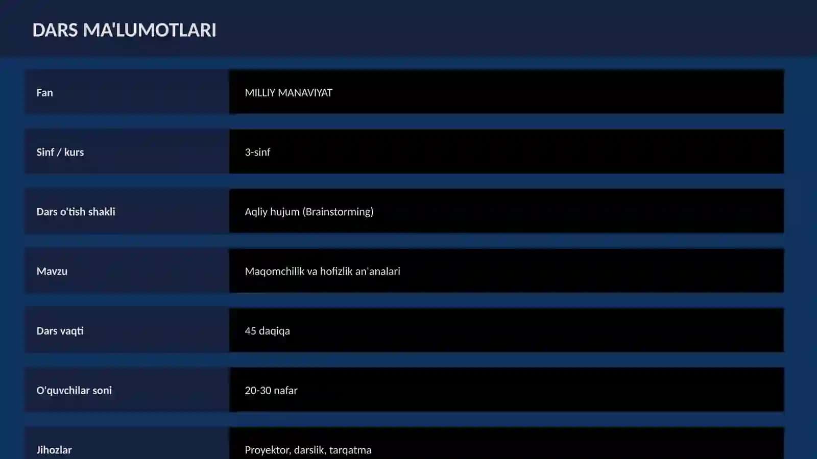 Maqomchilik va hofizlik an'analari 2