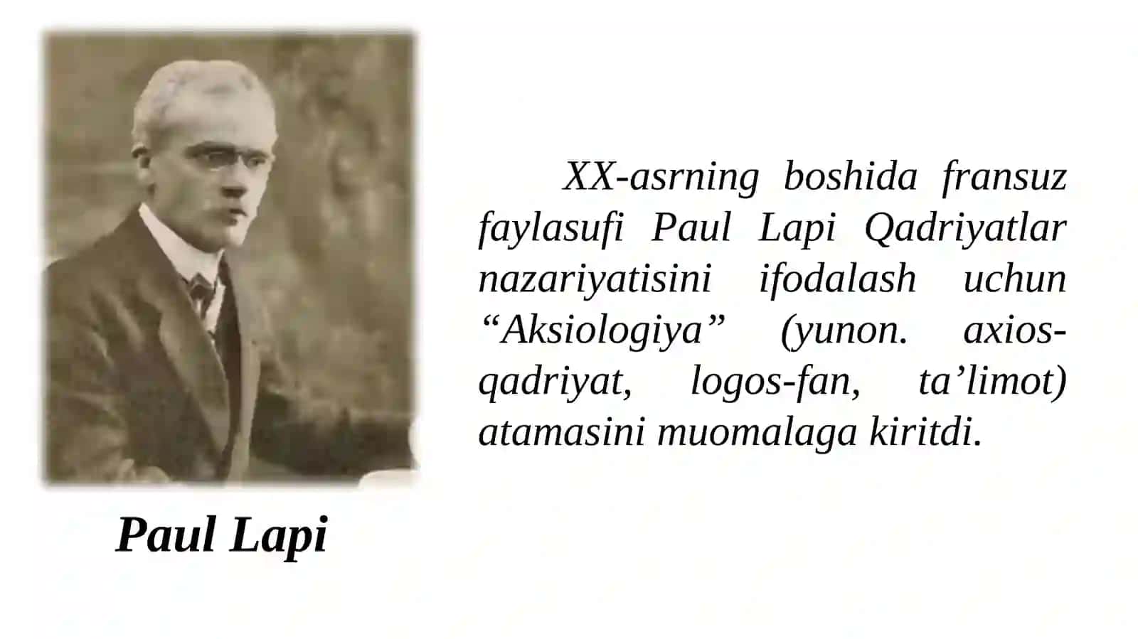 Qadriyatlar falsafasi(aksiologyia) 2