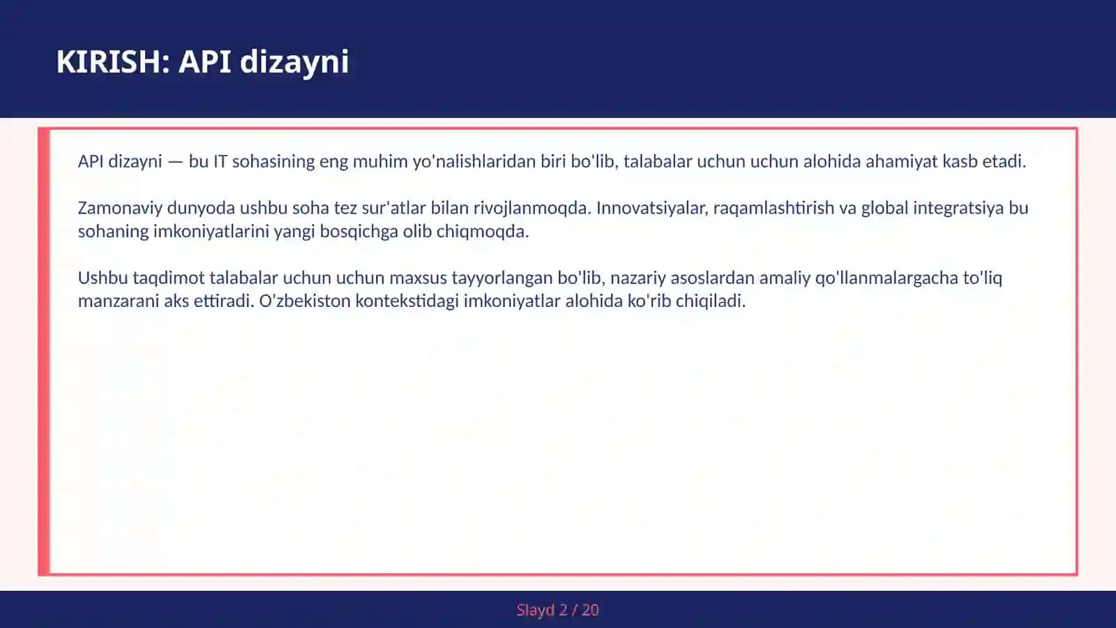 API DIZAYNI 2