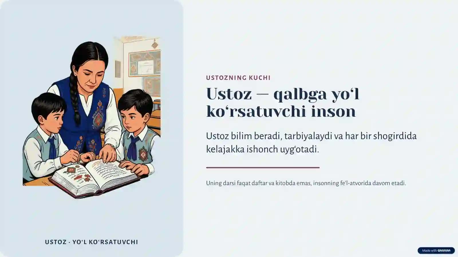 USTOZGA EHTIROM 2