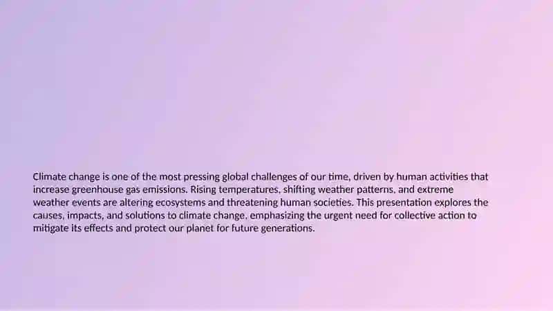 Climate Change 2