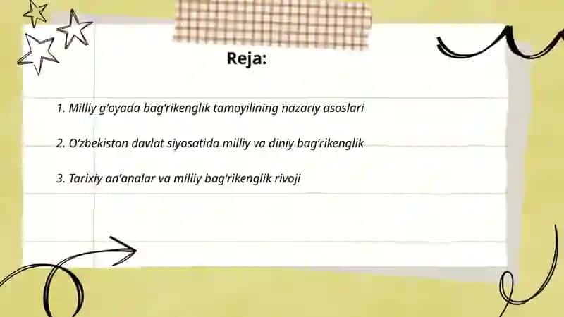 Milliy gʻoyada milliy va diniy bagʻrikenglik tamoyili 2