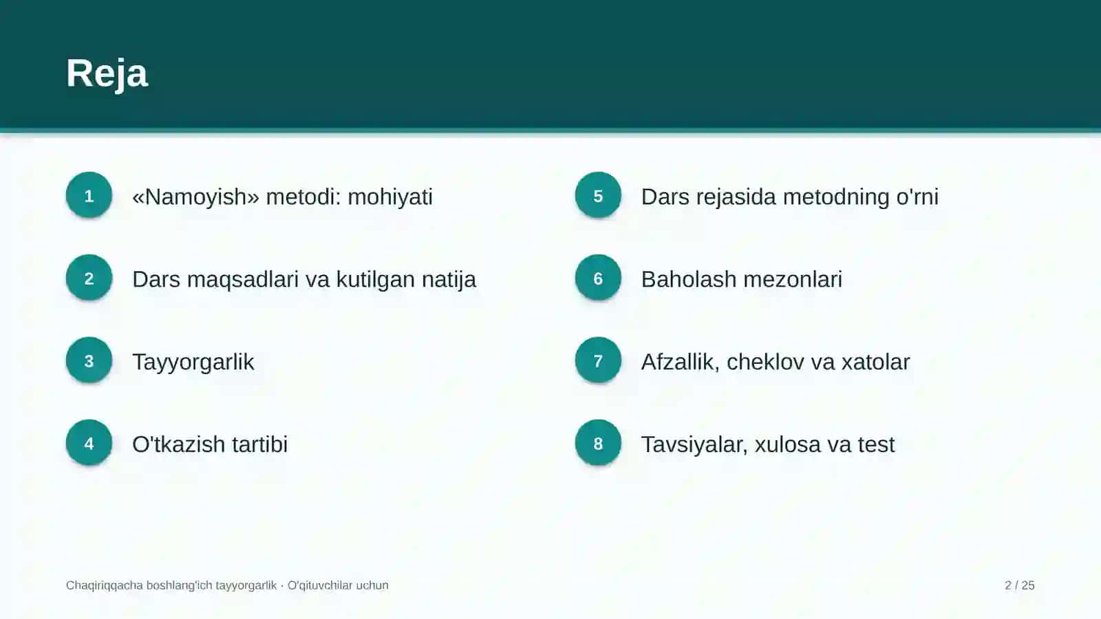 chaqiriqqacha boshlang'ich tayyorgarlik darslarida namoyish metodidan foydalanish 6178 2