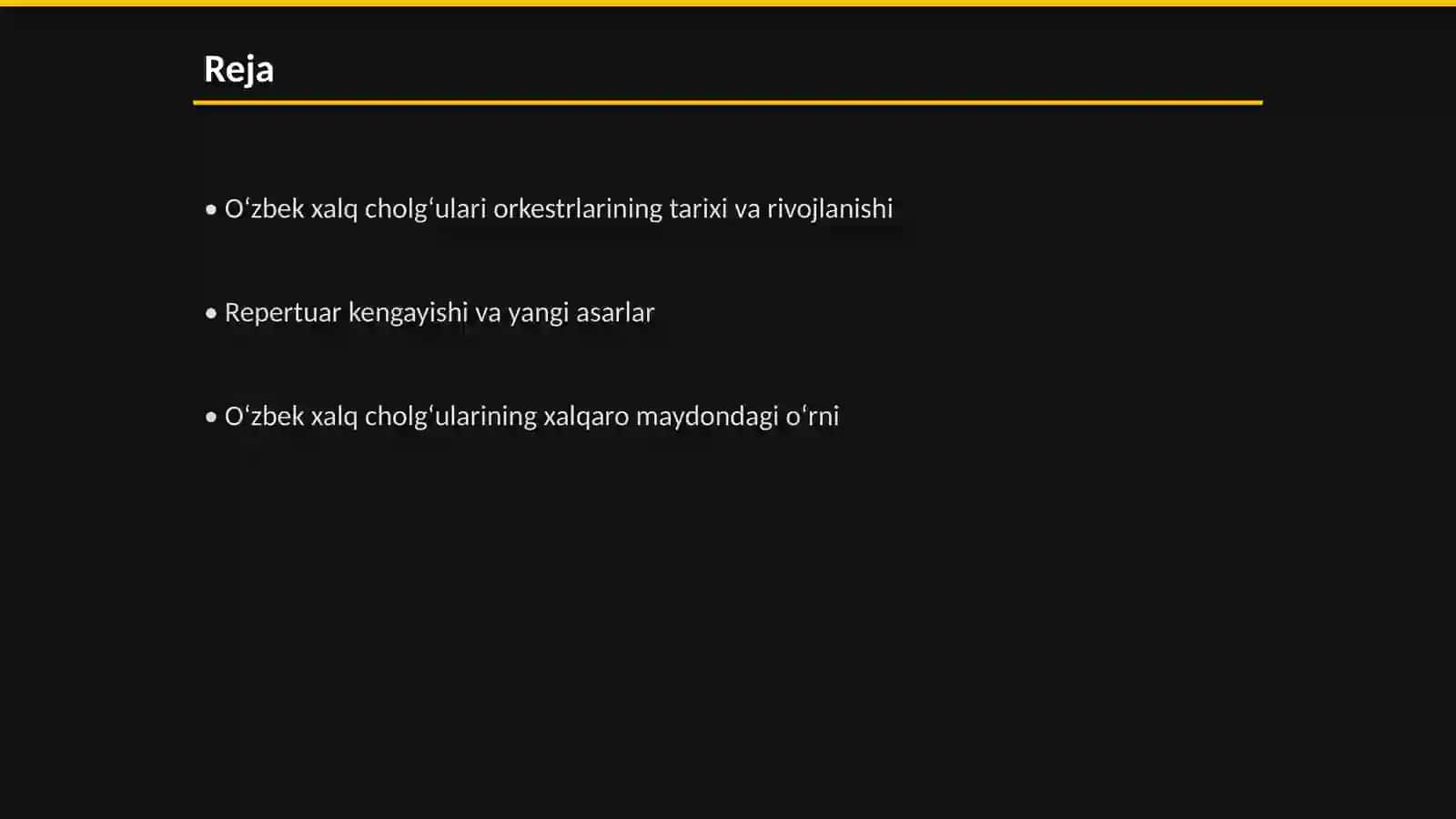 Oʻzbek xalq cholgʻulari orkestrlarining rivojlanishi va repertuar kengayishi 2