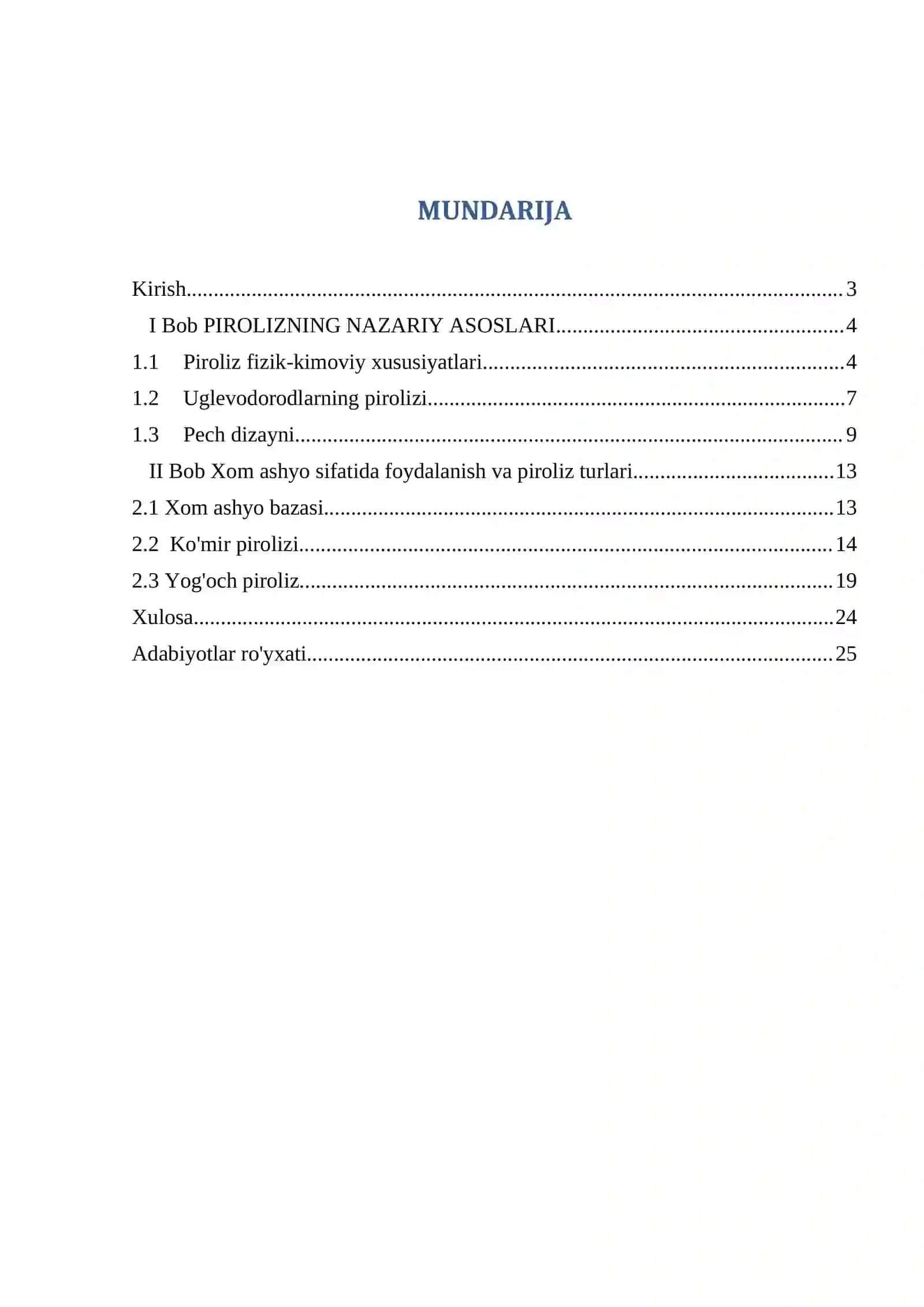 Piroliz fizik-kimyoviy xususiyatlari 2