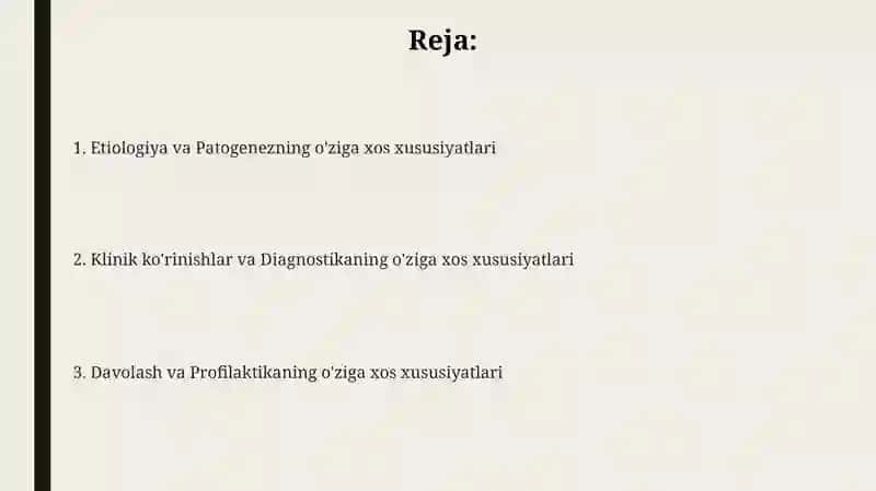 Zamburug’lik asalliklarining o’ziga xos xususiyatlari 2