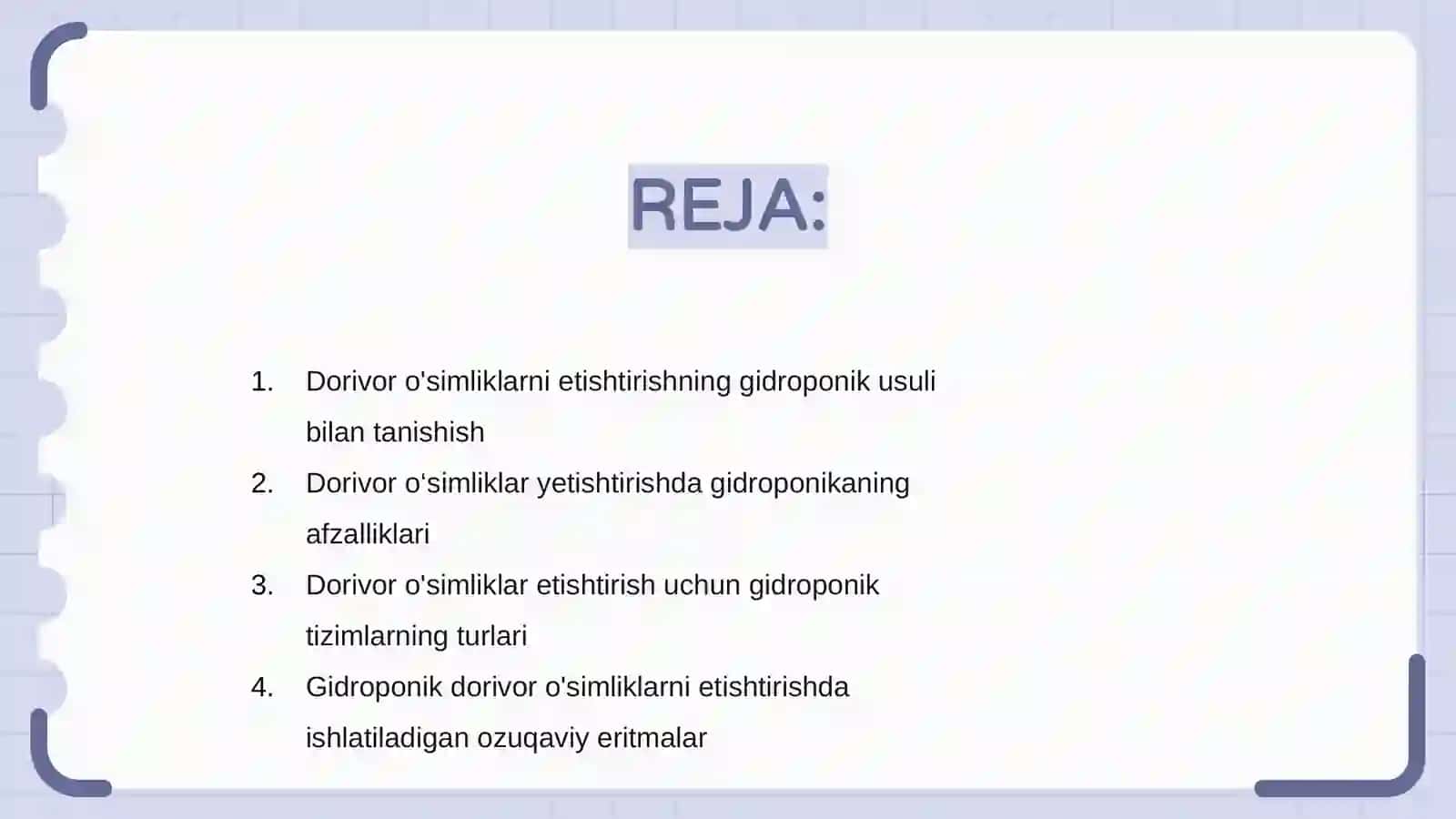 Dorivor òsimliklarni yetishtirishda gidroponika usuli 2