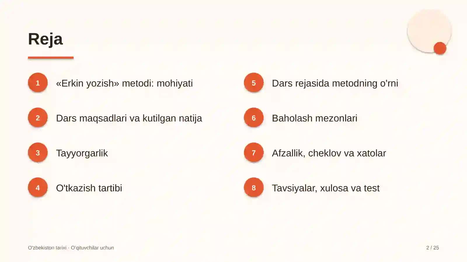 o'zbekiston tarixi darslarida erkin yozish metodidan foydalanish 1306 2