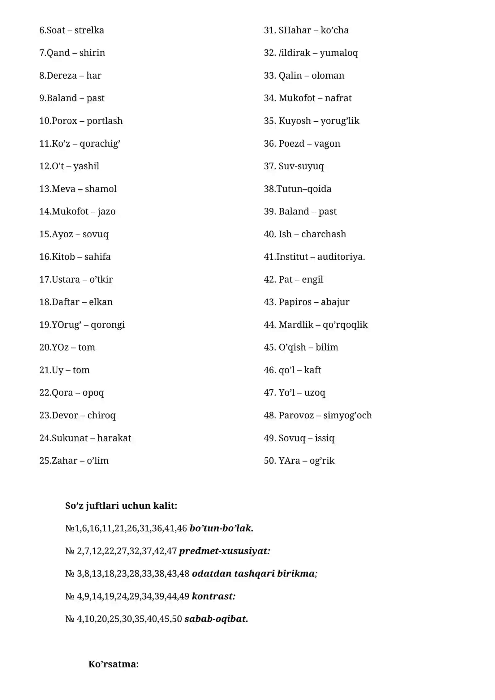 SОNLARNI ESLAB QОLISH MЕTОDIKASI 2