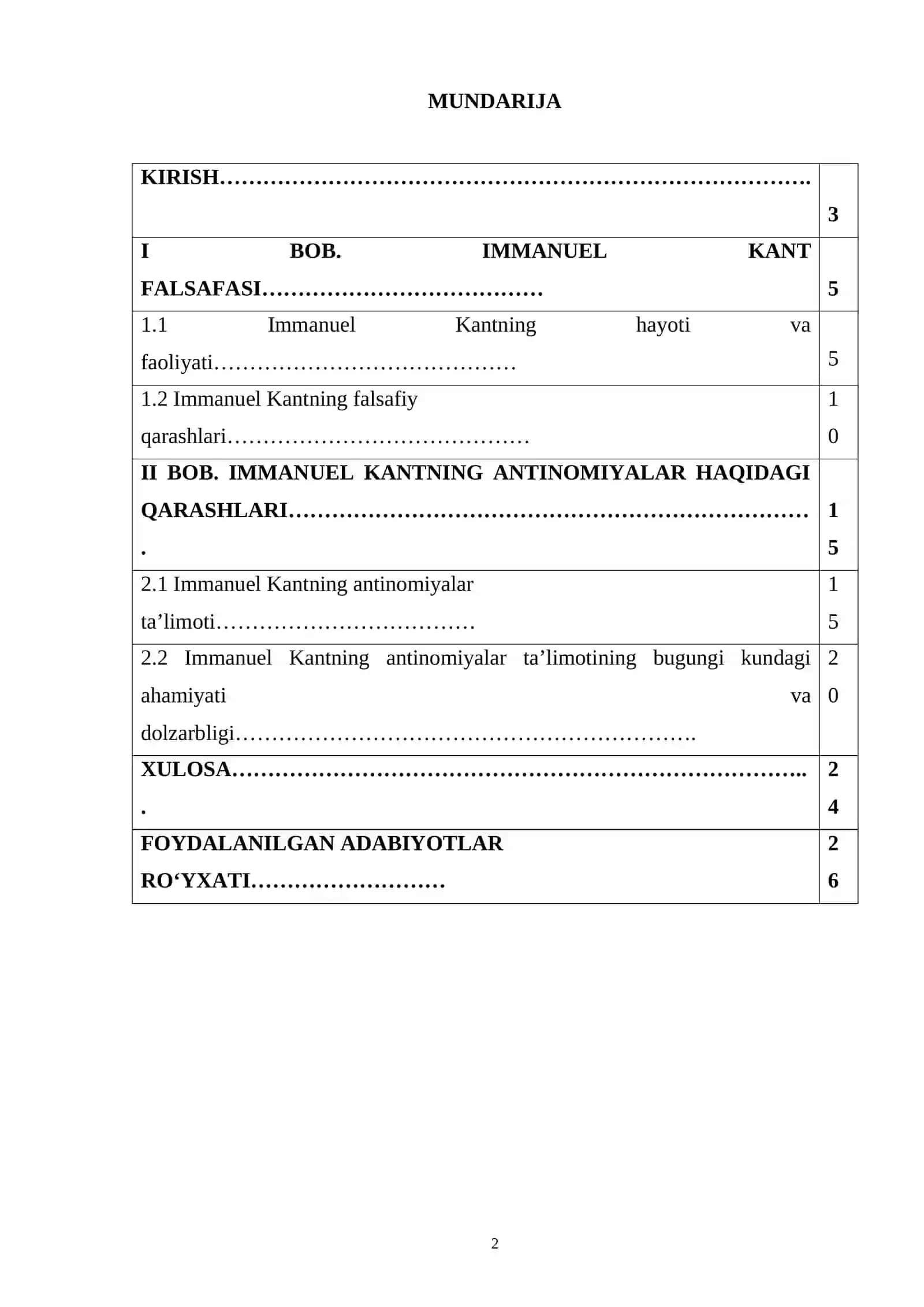 Immanuel Kantning antinomiyalar haqidagi ta’limoti 2