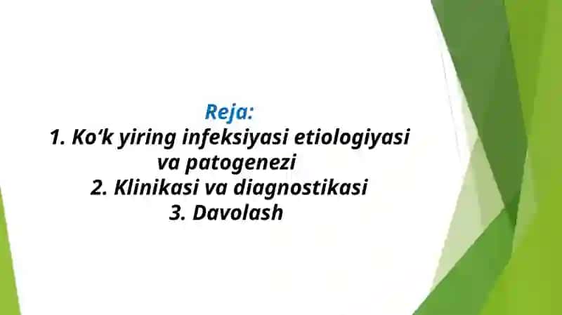 Ko’k yiringli infeksiyasi 2