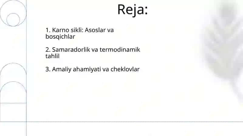 Karno sikli va foydali ish koeffitsiyenti 2