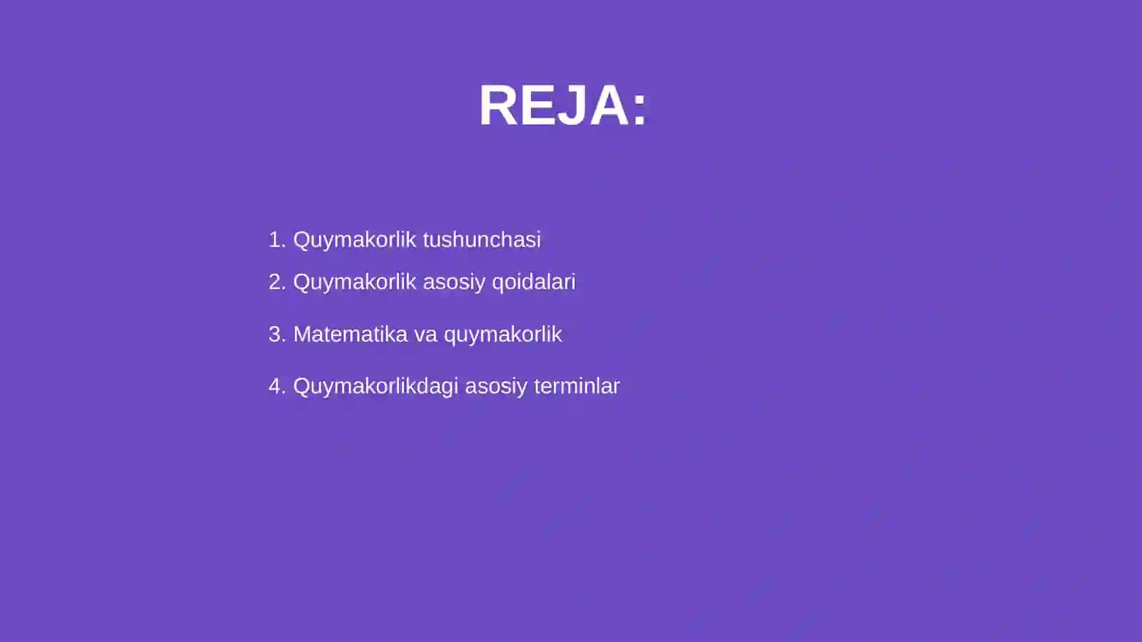 Quymakorlik asoslari 2
