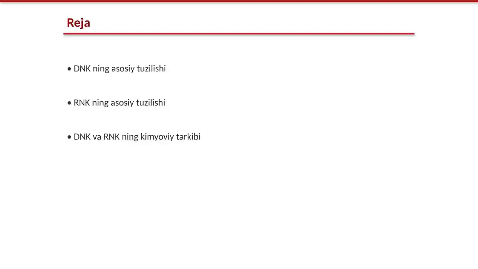 DNK va RNK ning tuzilishi va funksiyalari 2