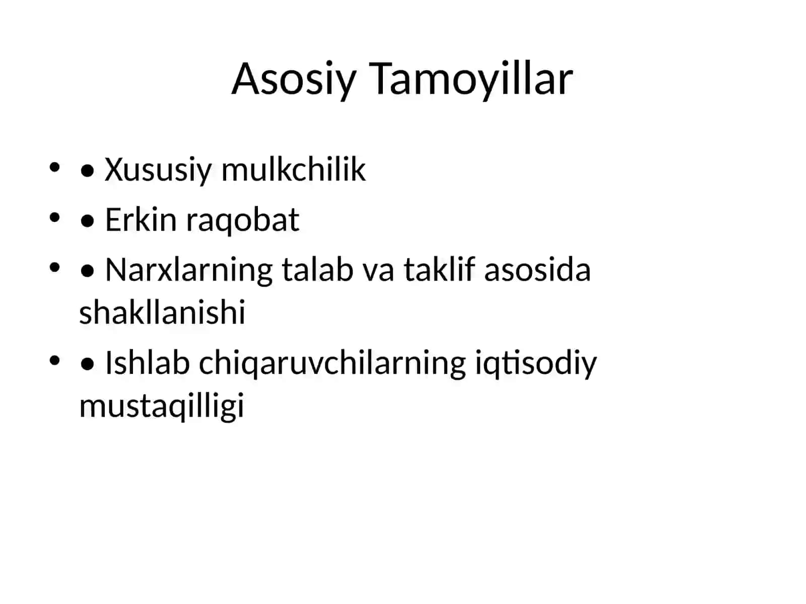 Bozor iqtisodiyoti 2