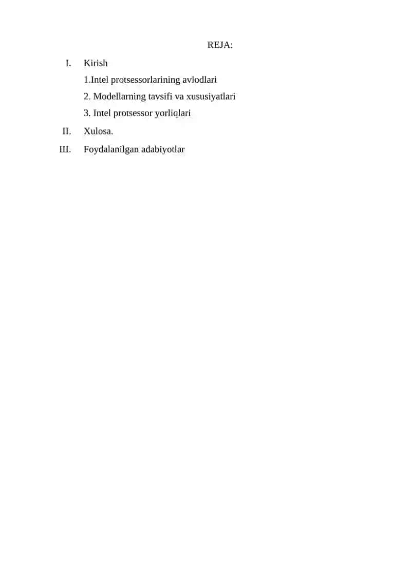 Intel protsessorlarining avlodlari 2