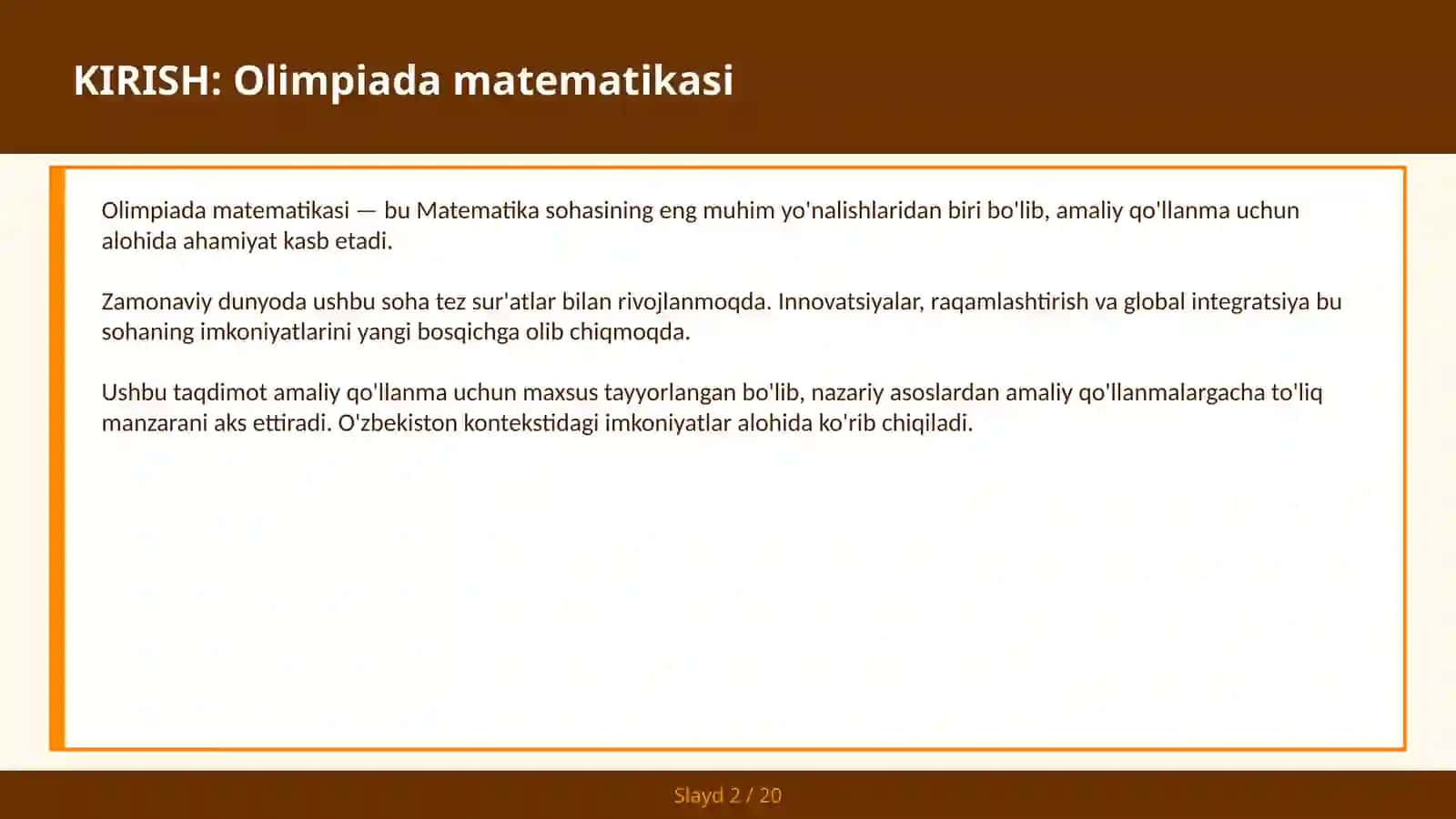 OLIMPIADA MATEMATIKASI 2