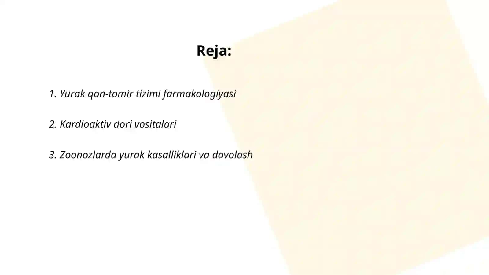 Veterinariya farmakologiyasi va toksikologiyasi taqdimoti 2