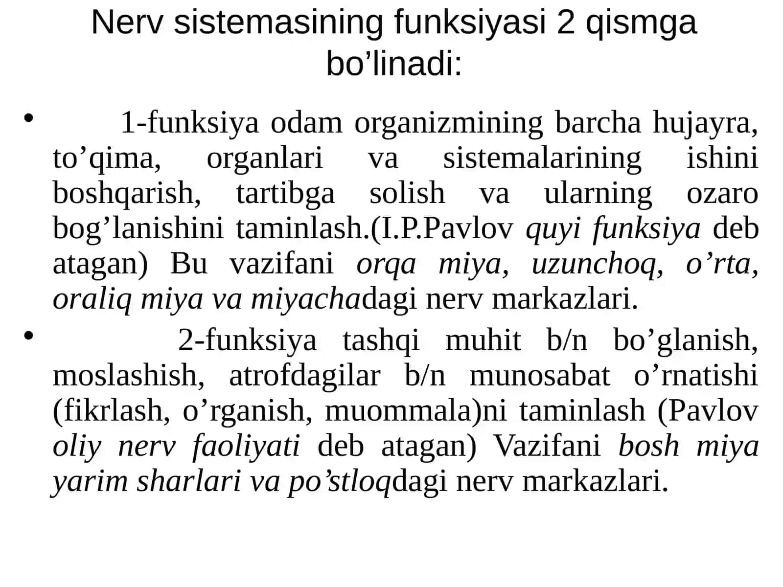 Nerv   sistemasi 2