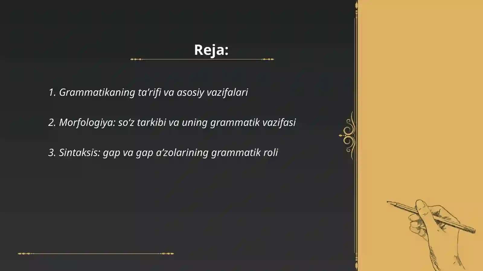 Grammatika va uning vazifasi 2